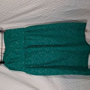 Motherhood Maternity green strapless dress Size medium